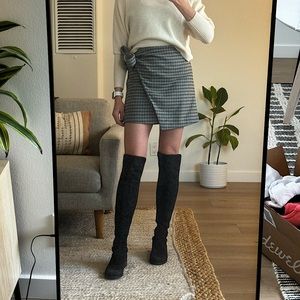 Wool holiday mini skirt